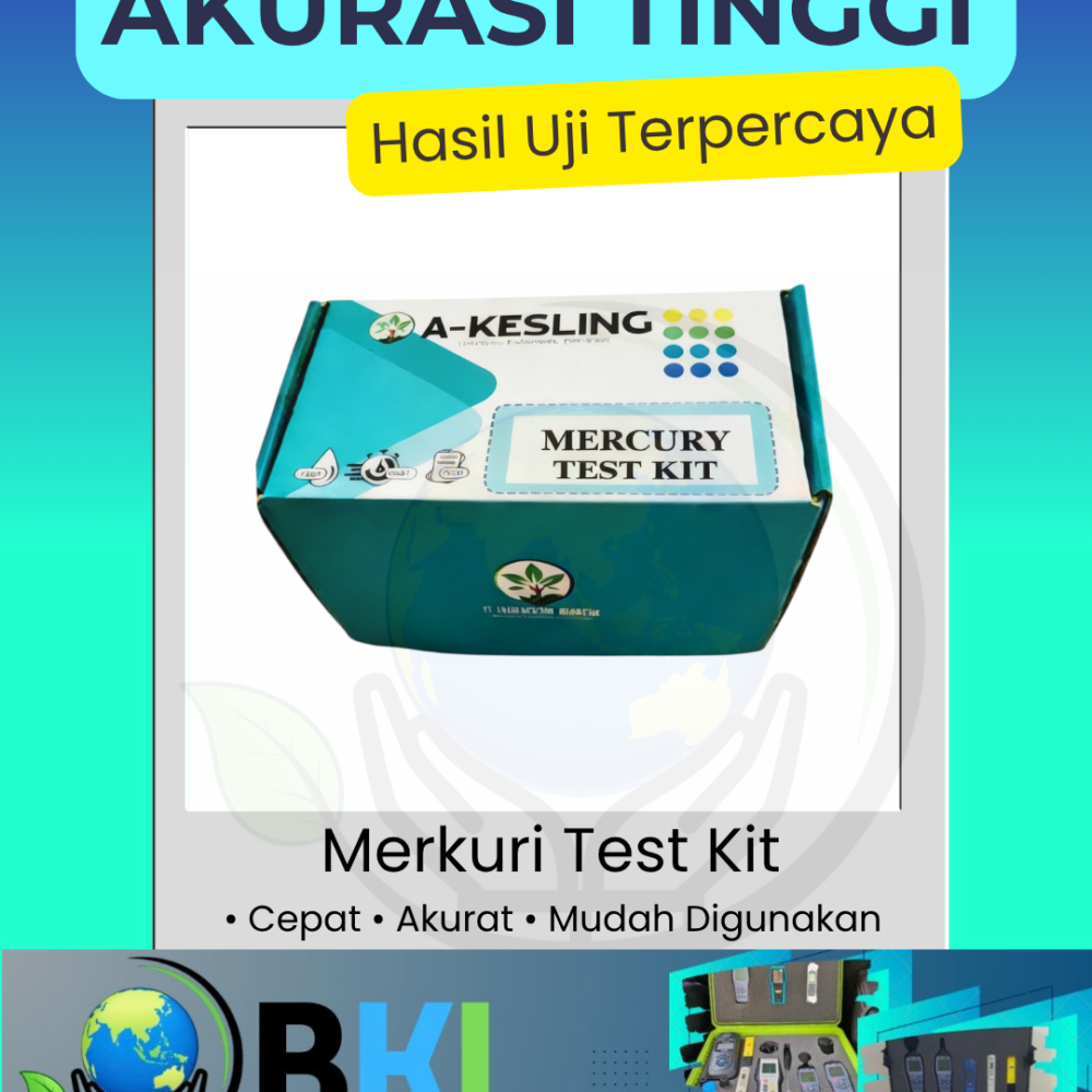 Mercury Test Kit 50, Uji Cepat