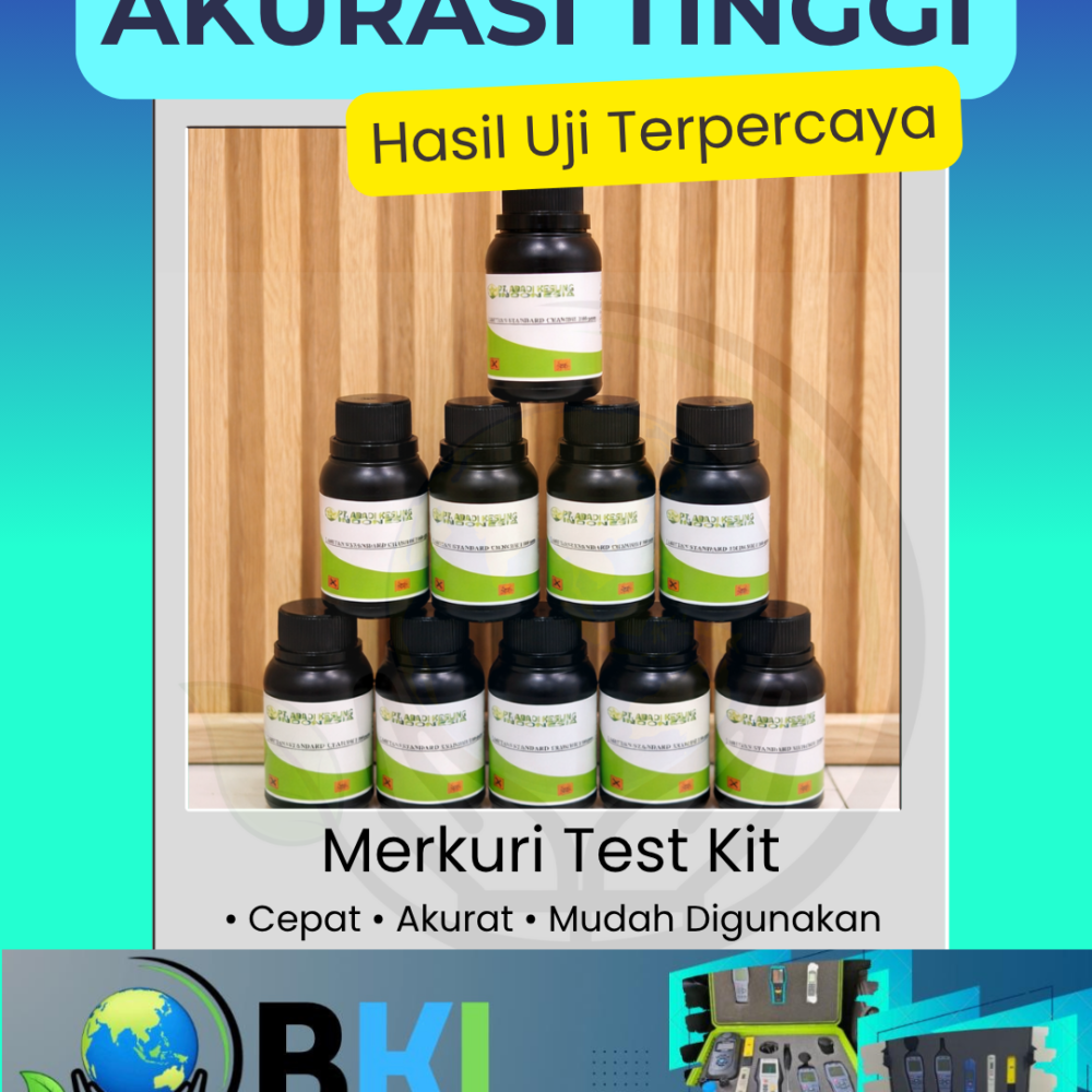 Mercury Test Kit 50, Uji Cepat