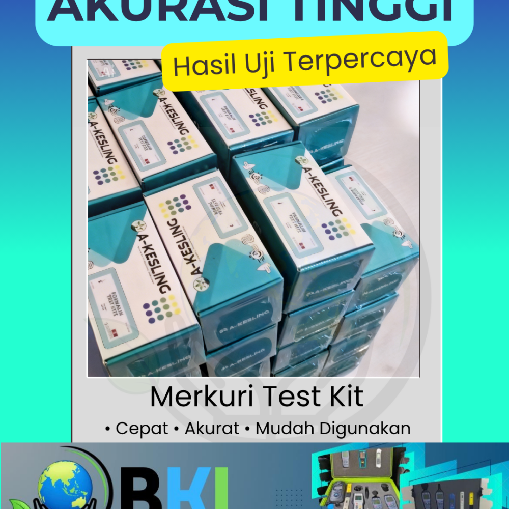 Mercury Test Kit 50, Uji Cepat